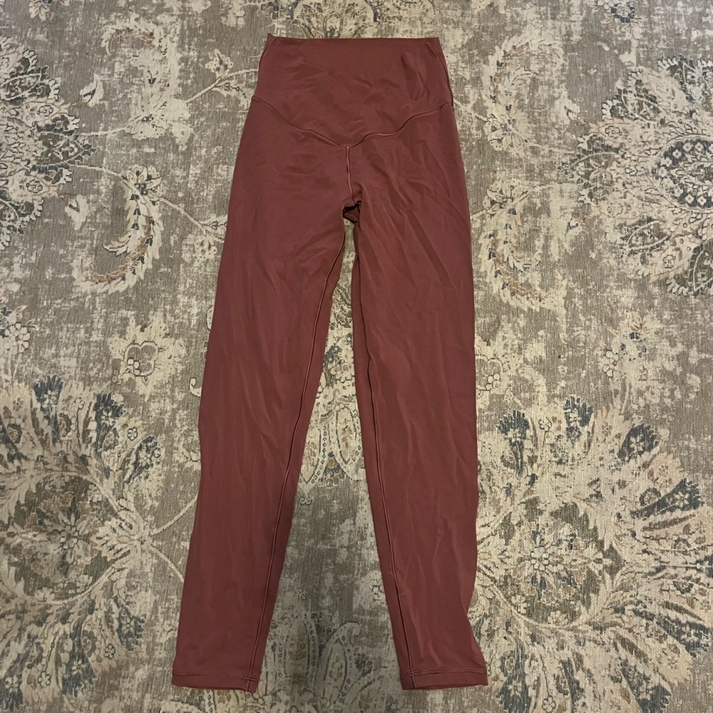 Aerie High-Waisted Leggings in Rust